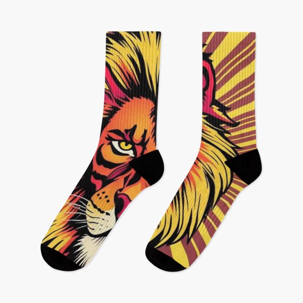 Item preview, Lion with Striped Background designed and sold by RAISC.