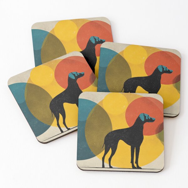 Item preview, Dog silhouette with colorful circles designed and sold by anytka.