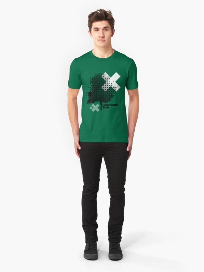 Alternate view of Fragmental Tree /// Slim Fit T-Shirt