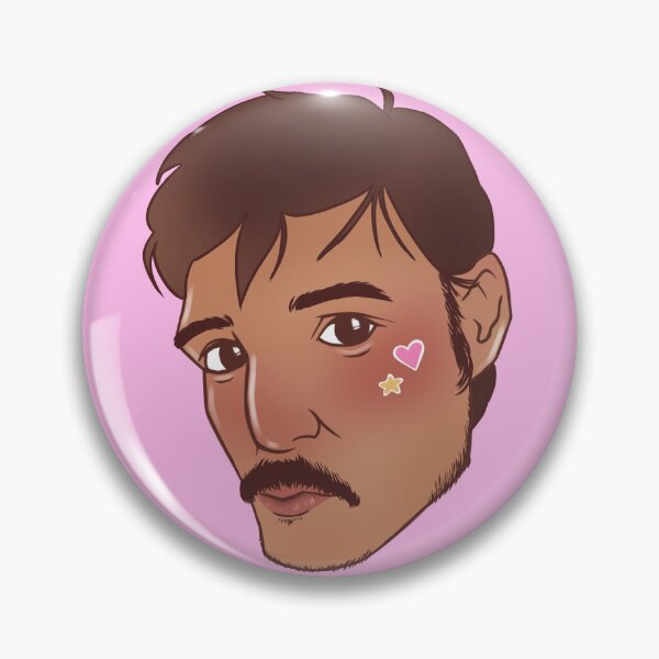 Item preview, Pedro Pascal with stickers designed and sold by doodlebie.
