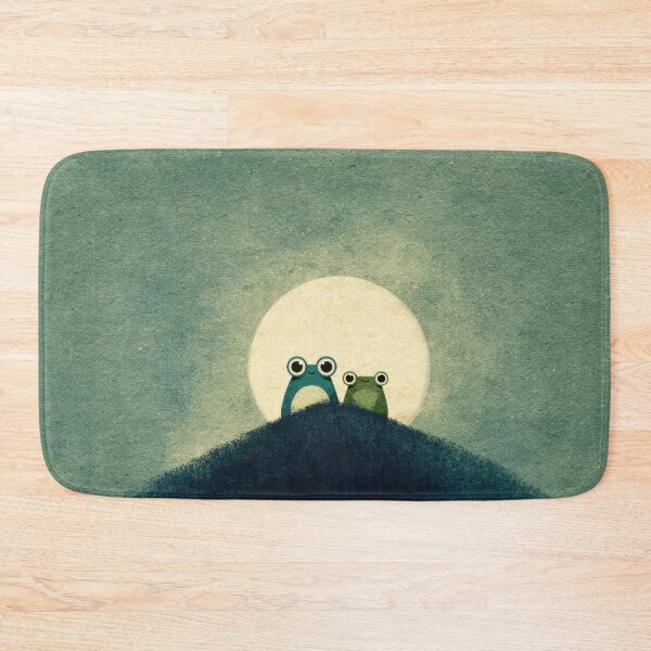 Item preview, Frogs sit on a hill under moon designed and sold by anytka.