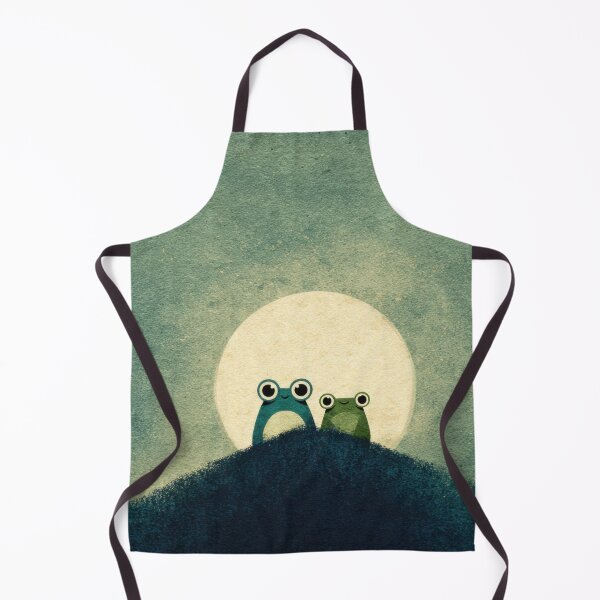 Item preview, Frogs sit on a hill under moon designed and sold by anytka.