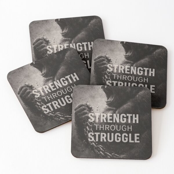 Item preview, Strength Through Struggle Gorilla designed and sold by temirax.