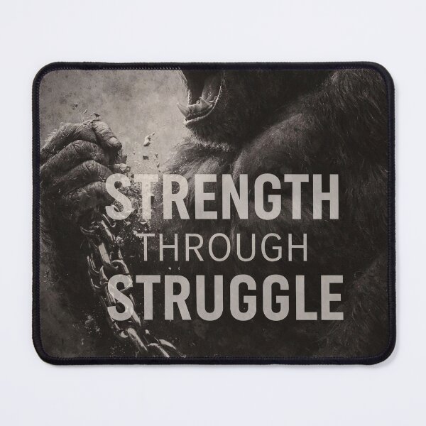 Item preview, Strength Through Struggle Gorilla designed and sold by temirax.