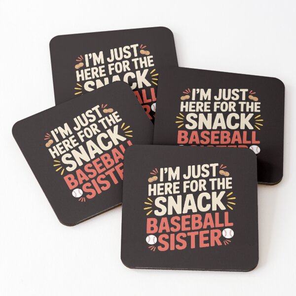 Item preview, I`m Just Here For The Snack Baseball Sister – Baseball Game Day Baseball Lover designed and sold by Redgiant87x.