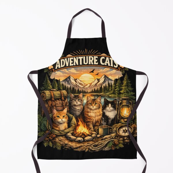 Item preview, Adventure Cats cute cat lover outdoor designed and sold by NitRes.