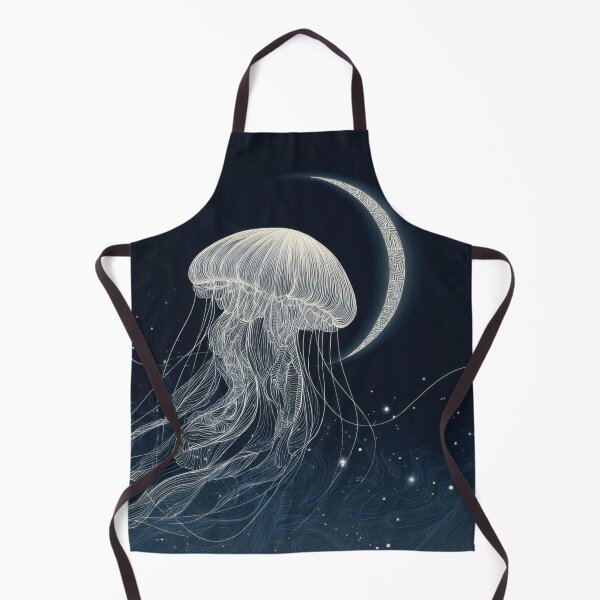 Item preview, Jellyfish swims in moonlight designed and sold by anytka.