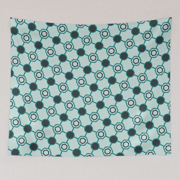 Item preview, Minimal Hexagram Lattice - Geometric Abstract Pattern  - Gift Ideas For Mom designed and sold by RoyalStarsPatts.