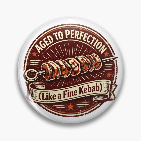 Item preview, Aged to Perfection Like a Fine Kebab – Funny Birthday Food Humor Design designed and sold by rushaib.