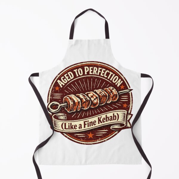 Item preview, Aged to Perfection Like a Fine Kebab – Funny Birthday Food Humor Design designed and sold by rushaib.