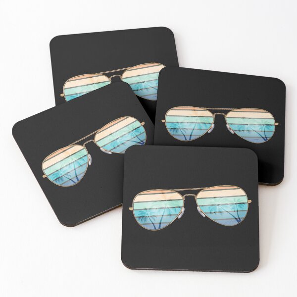 Item preview, Retro Sunset Tropical Sunglasses Vintage Summer Vibes Beach designed and sold by Artycom.