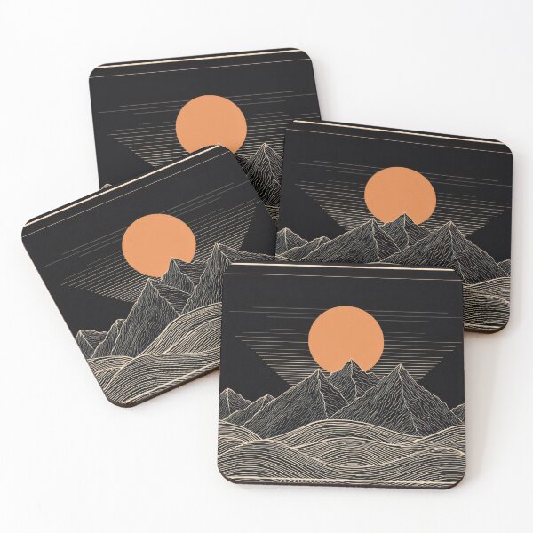 Item preview, Mountains and sun form lines designed and sold by anytka.