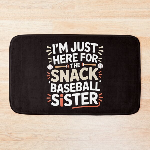 Item preview, I`m Just Here For The Snack Baseball Sister – Baseball Lover Sister Humor designed and sold by Redgiant87x.