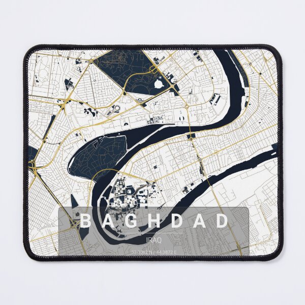 Item preview, Baghdad Map Print | Minimalist Noir City Map | Baghdad Wall Art Poster designed and sold by Lovely Maps.