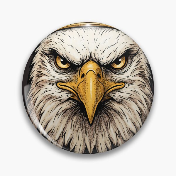 Item preview, Crowned Bald Eagle King Portrait designed and sold by AwesomeBeyondLimits.