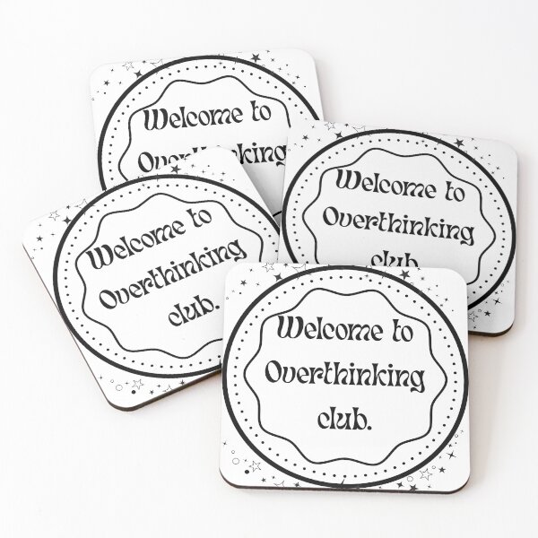 Item preview, Welcome to the Overthinking Club - Funny Anxiety Meme Design designed and sold by khaoulaassila.