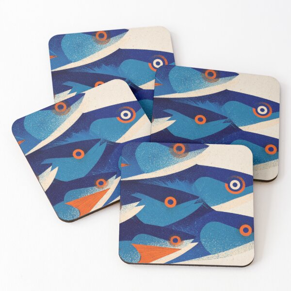 Item preview, Colorful fish swim in a group designed and sold by anytka.