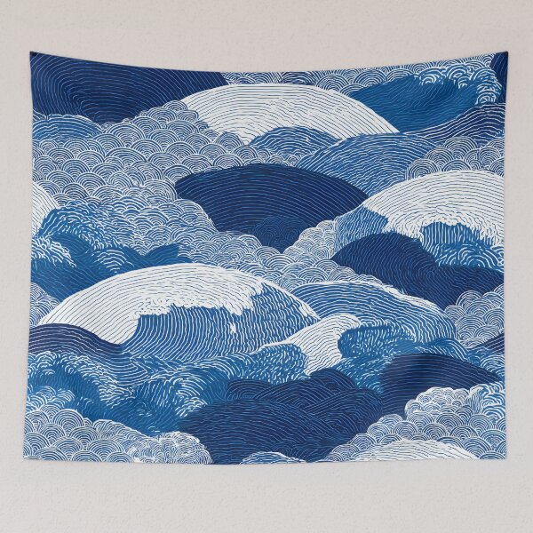 Item preview, Waves of Blue designed and sold by Hashola Designs.