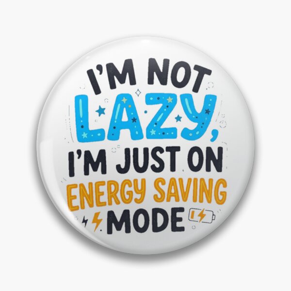 Aperçu de l'œuvre Illustration typographique humoristique du mode économie d'énergie créée et vendue par MahaMonner.