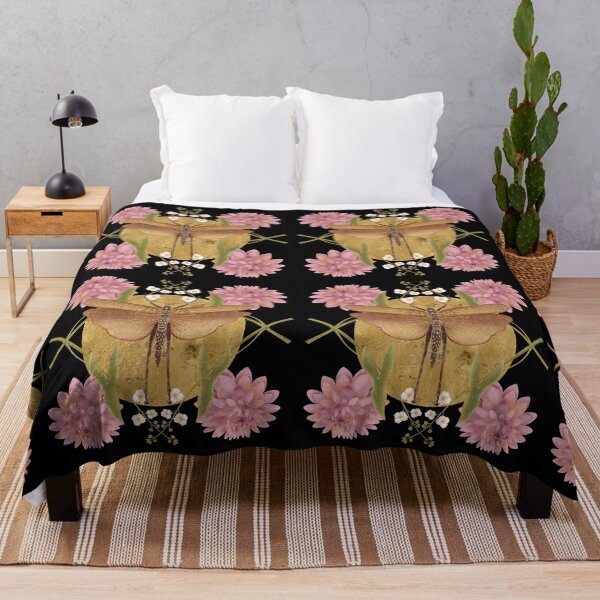Item preview, Zenith: The Golden Sun Dragonfly designed and sold by Grin Katalina Floral Patterns & Cozy Art.