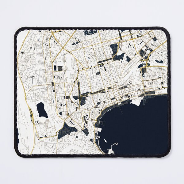 Item preview, Baku Map Print | Minimalist Noir City Map | Baku Wall Art Poster designed and sold by Lovely Maps.