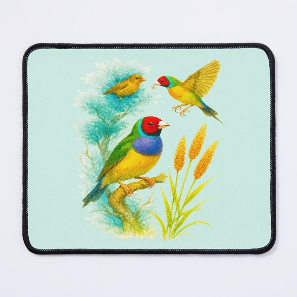Item preview, Gouldian Finch Bird with realistic small paint designed and sold by the artedivino.
