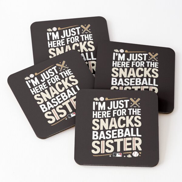 Item preview, I`m Just Here For The Snack Baseball Sister – Funny Baseball Game Day Quote designed and sold by Redgiant87x.