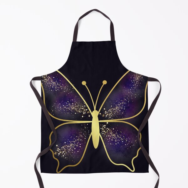 Item preview, Mystical Galaxy Butterfly - Golden Violet Nebula Aesthetic designed and sold by Diseño que alegran tu día.