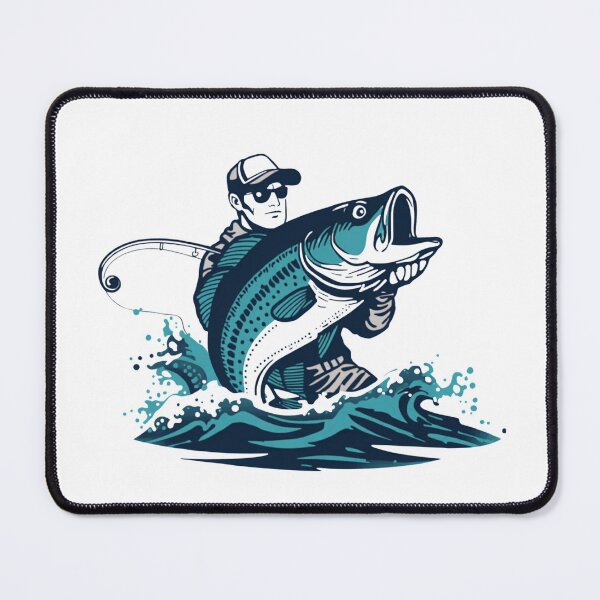 Item preview, Big Catch Fishing Angler Vector Design designed and sold by ZadTicaret.