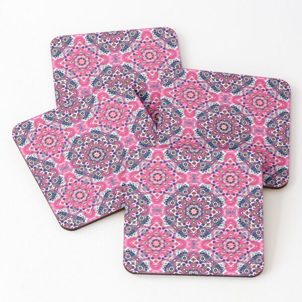 Item preview, Hypnotic Pink Kaleidoscope Pattern – Psychedelic Mandala Design - Drop and Drift designed and sold by JoanNinjaHen.