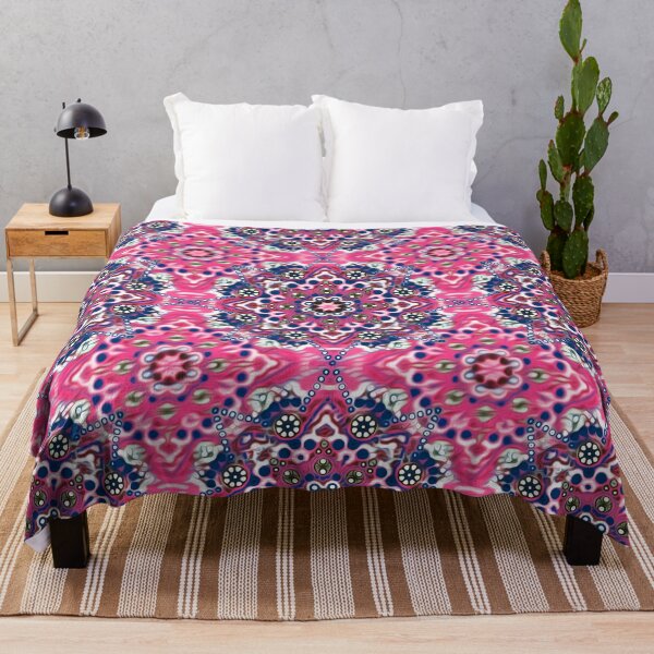Item preview, Hypnotic Pink Kaleidoscope Pattern – Psychedelic Mandala Design - Drop and Drift designed and sold by JoanNinjaHen.