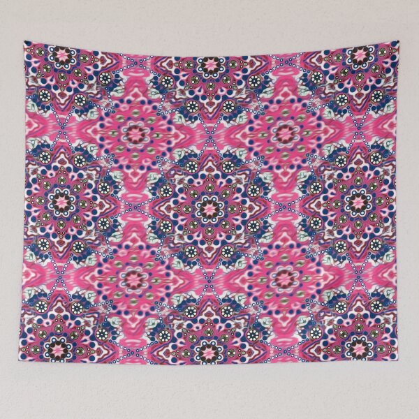 Item preview, Hypnotic Pink Kaleidoscope Pattern – Psychedelic Mandala Design - Drop and Drift designed and sold by JoanNinjaHen.
