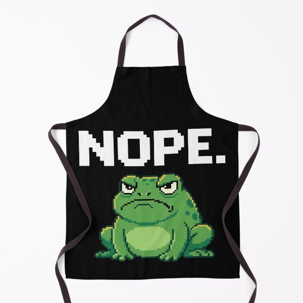 Item preview, Grumpy Pixel Frog - Angry Retro Toad Art designed and sold by artistastshirt.
