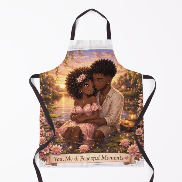 Item preview, You, Me & Peaceful Moments | Romantic Couple Sunset Aesthetic | Soft Love Illustration designed and sold by PrincSaraStudio.