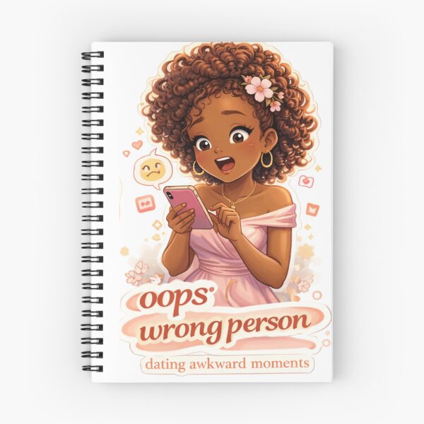 Item preview, Oops Wrong Person | Funny Texting Mistake | Dating Awkward Moments Cute Illustration designed and sold by PrincSaraStudio.