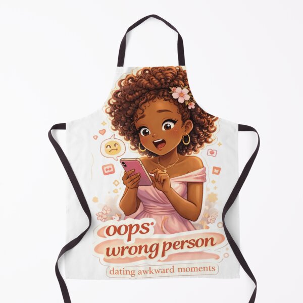 Item preview, Oops Wrong Person | Funny Texting Mistake | Dating Awkward Moments Cute Illustration designed and sold by PrincSaraStudio.