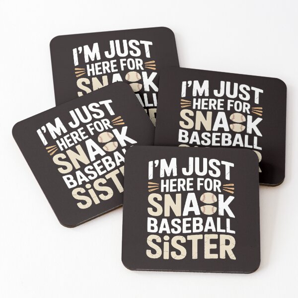 Item preview, I`m Just Here For The Snack Baseball Sister – Game Day Baseball Sister Design designed and sold by Redgiant87x.
