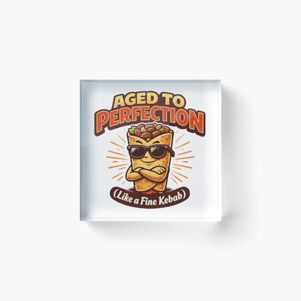 Item preview, Aged to Perfection Like a Fine Kebab – Funny Birthday Food Humor Design designed and sold by rushaib.