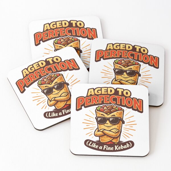 Item preview, Aged to Perfection Like a Fine Kebab – Funny Birthday Food Humor Design designed and sold by rushaib.