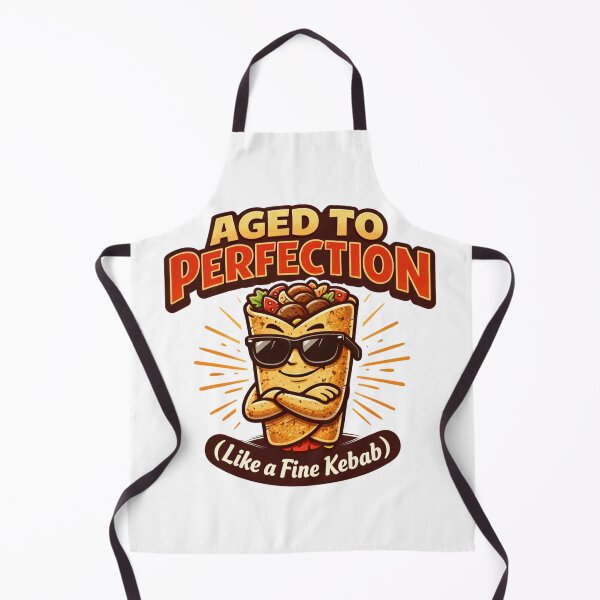 Item preview, Aged to Perfection Like a Fine Kebab – Funny Birthday Food Humor Design designed and sold by rushaib.