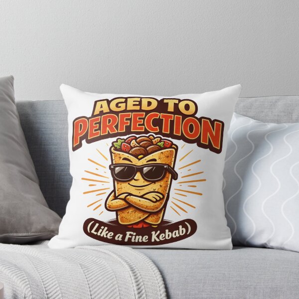 Item preview, Aged to Perfection Like a Fine Kebab – Funny Birthday Food Humor Design designed and sold by rushaib.