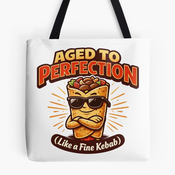 Item preview, Aged to Perfection Like a Fine Kebab – Funny Birthday Food Humor Design designed and sold by rushaib.