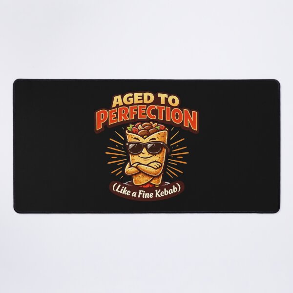 Item preview, Aged to Perfection Like a Fine Kebab – Funny Birthday Food Humor Design designed and sold by rushaib.