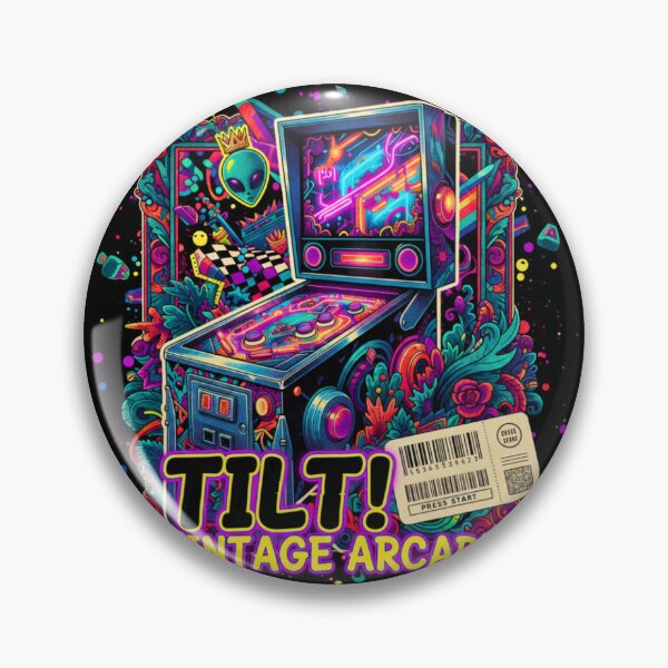 Item preview, Tilt Vintage Arcade Shirt | Retro Gaming Tee | 80s & 90s Nostalgia Graphic designed and sold by FitEnvy.