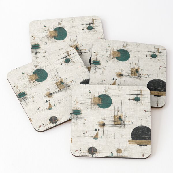 Item preview, Green and gold atomic Balance designed and sold by AquamaraArt.