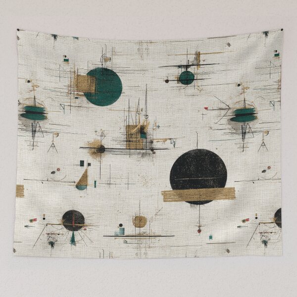 Item preview, Green and gold atomic Balance designed and sold by AquamaraArt.