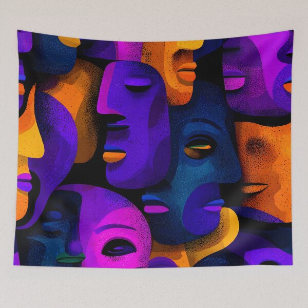 Item preview, Faces of the Stone Age designed and sold by Hashola Designs.