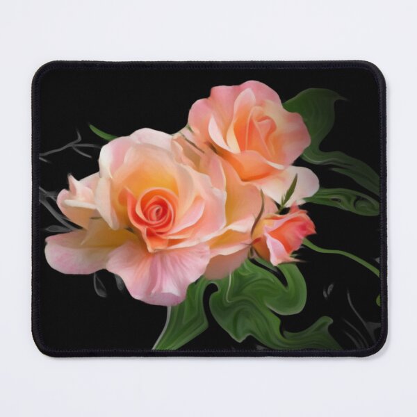 Item preview, Soft Peach Roses in Bloom designed and sold by ArtbyValks.