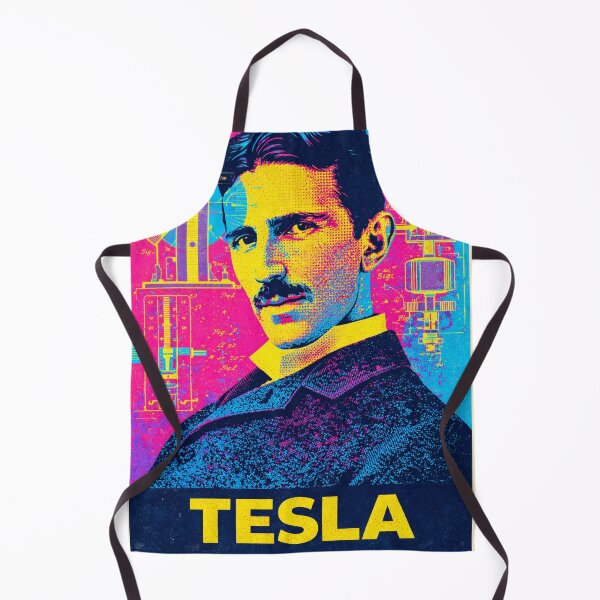 Item preview, Nikola Tesla: Pop Art Portrait - Physics Poster designed and sold by Mr Mustard Prints.