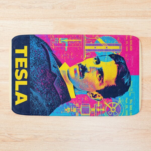 Item preview, Nikola Tesla: Pop Art Portrait - Physics Poster designed and sold by Mr Mustard Prints.